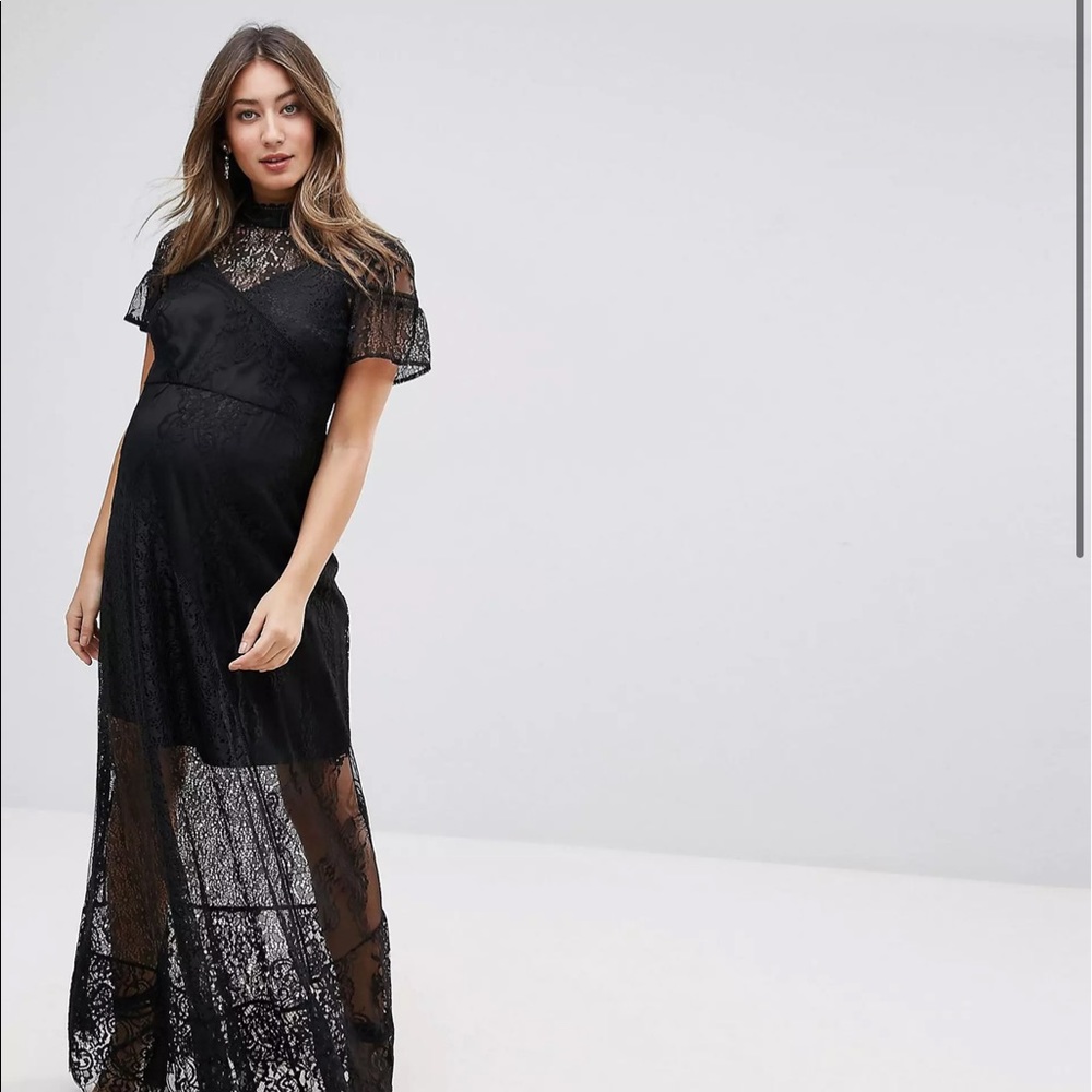 ASOS Maternity Delicate Patchwork Maxi Dress